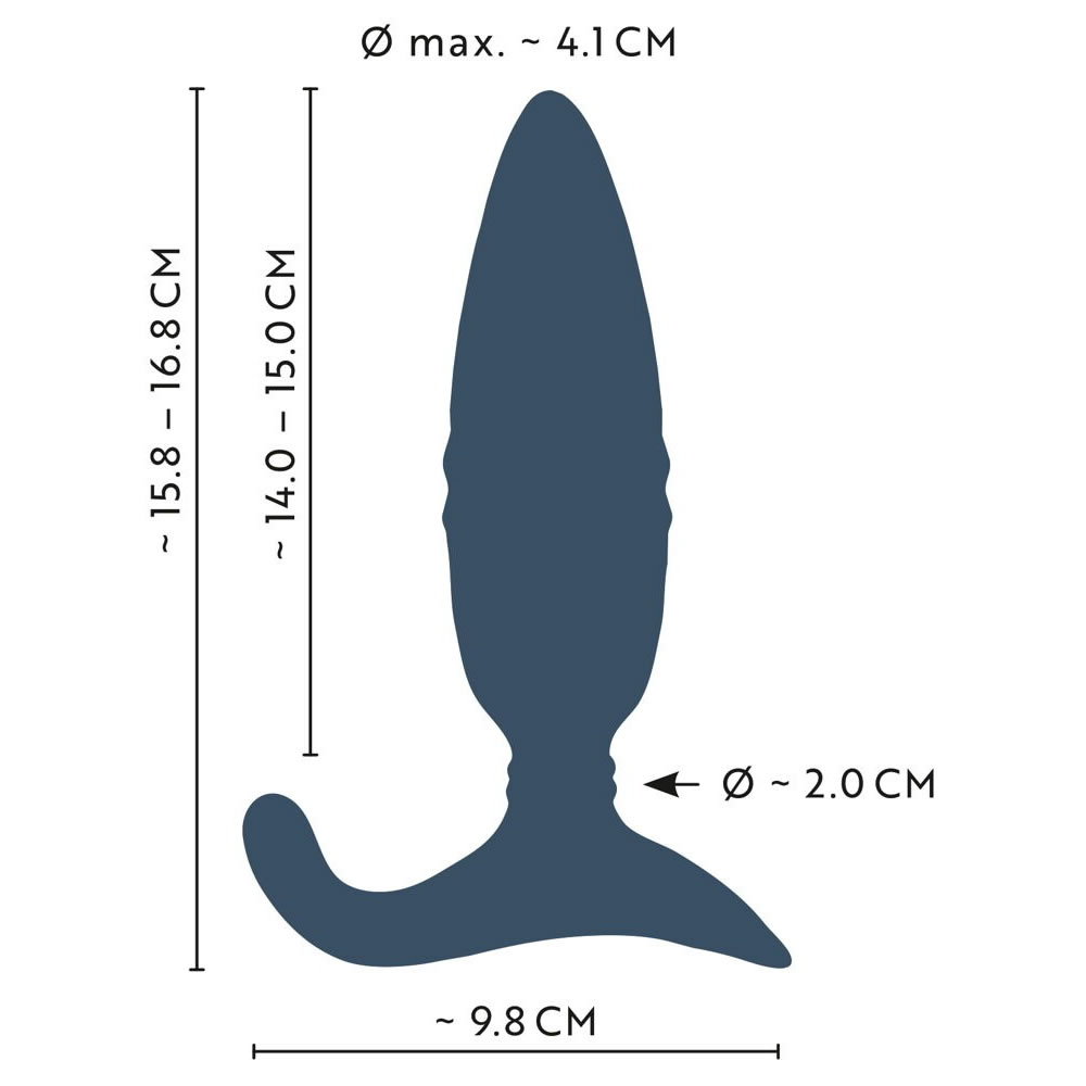 Anos Analvibrator mit Stofunktion und Fernbedienung