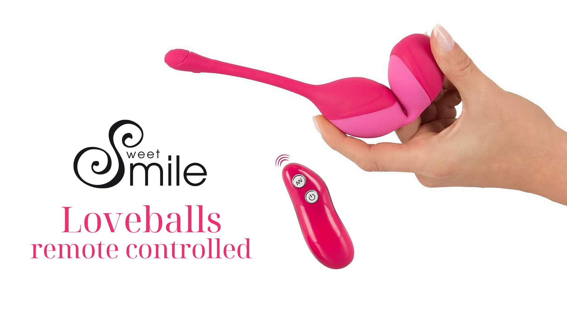 Sweet Smile Loveballs Remote Vibrator og Bkkenbundskugler