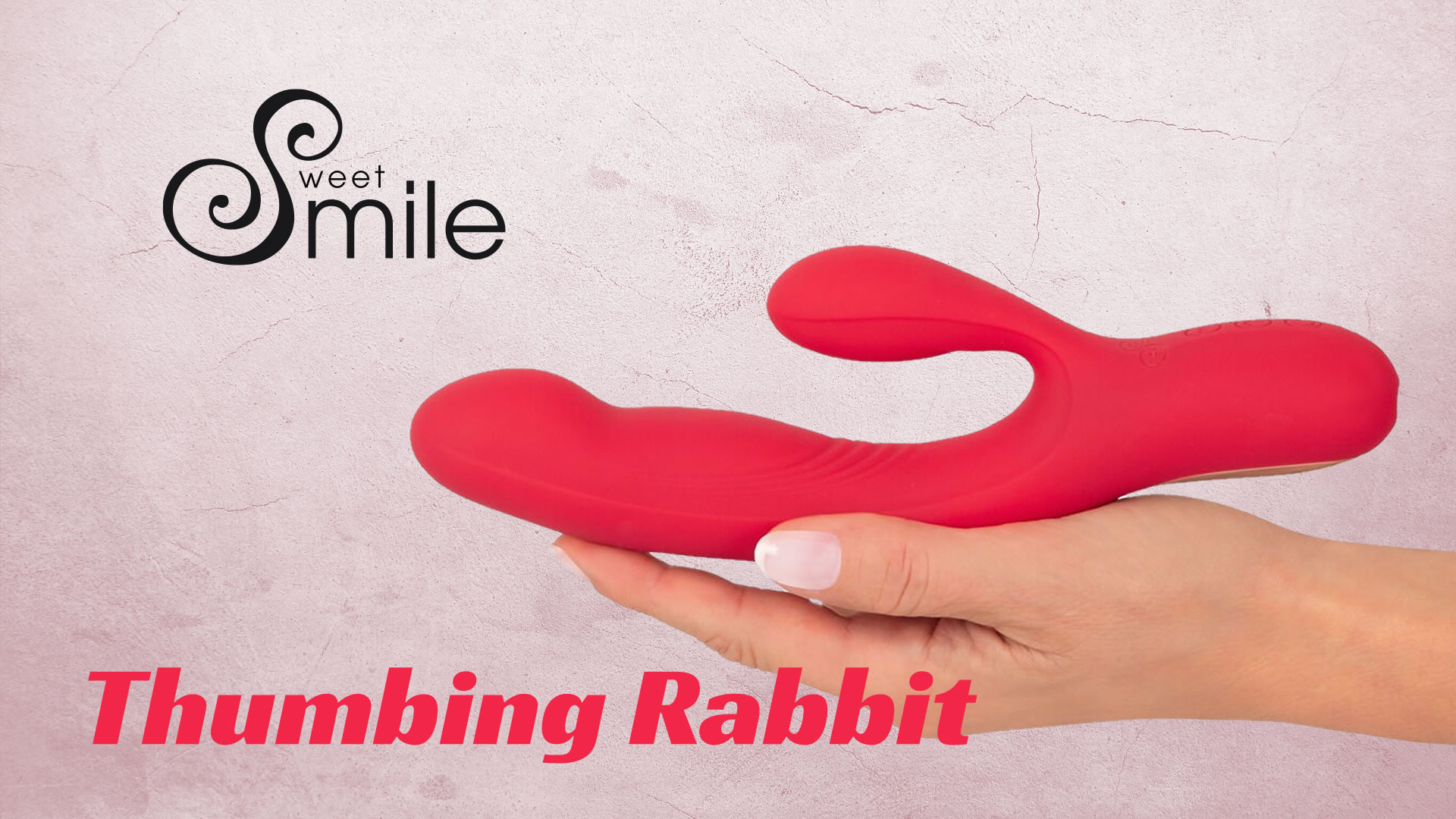 Sweet Smile Thumbing Rabbit Vibrator med Dunke Funktion