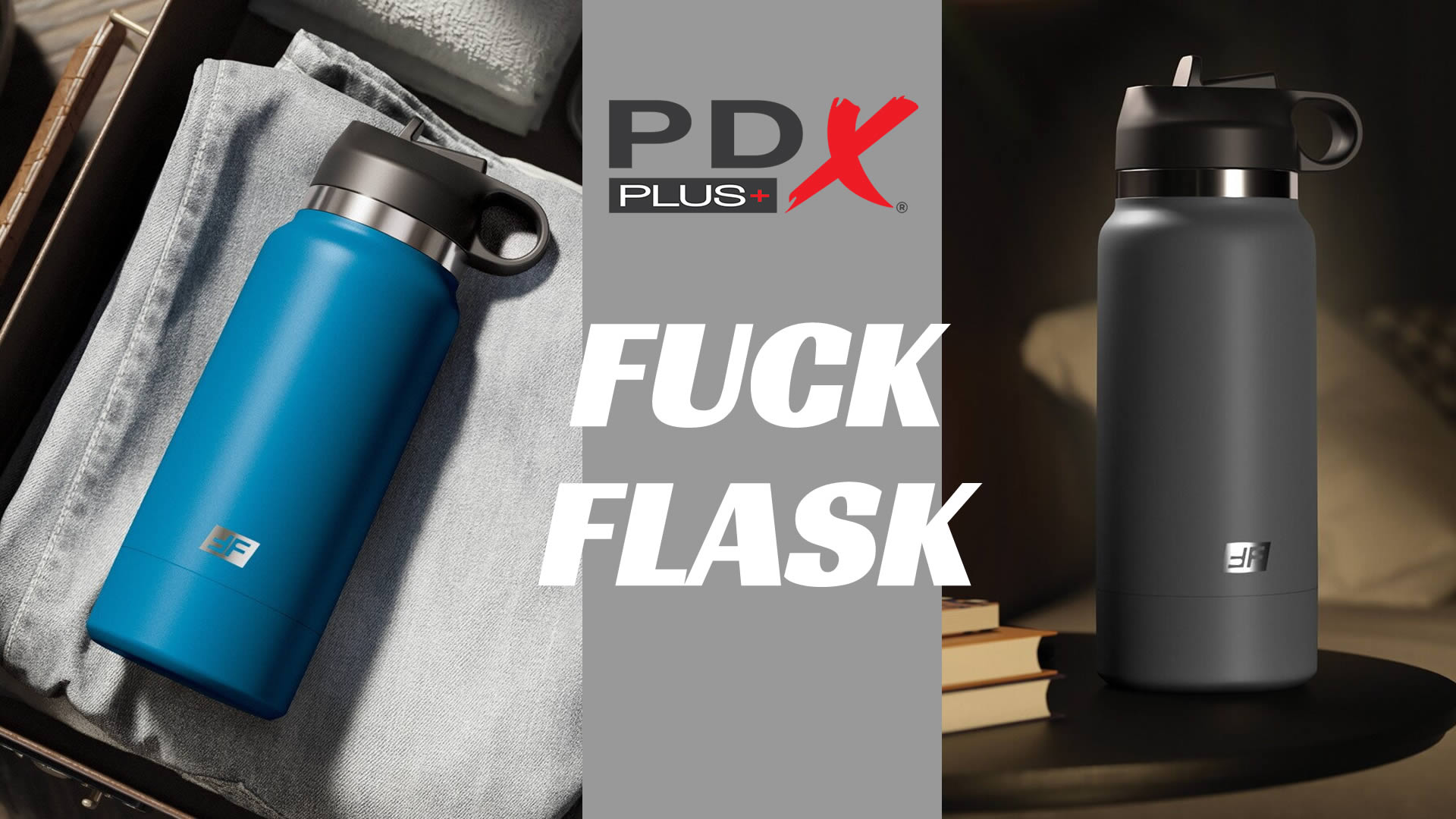 PDX Plus+ Fuck Flask Masturbator mit Trinkflaschen-Design