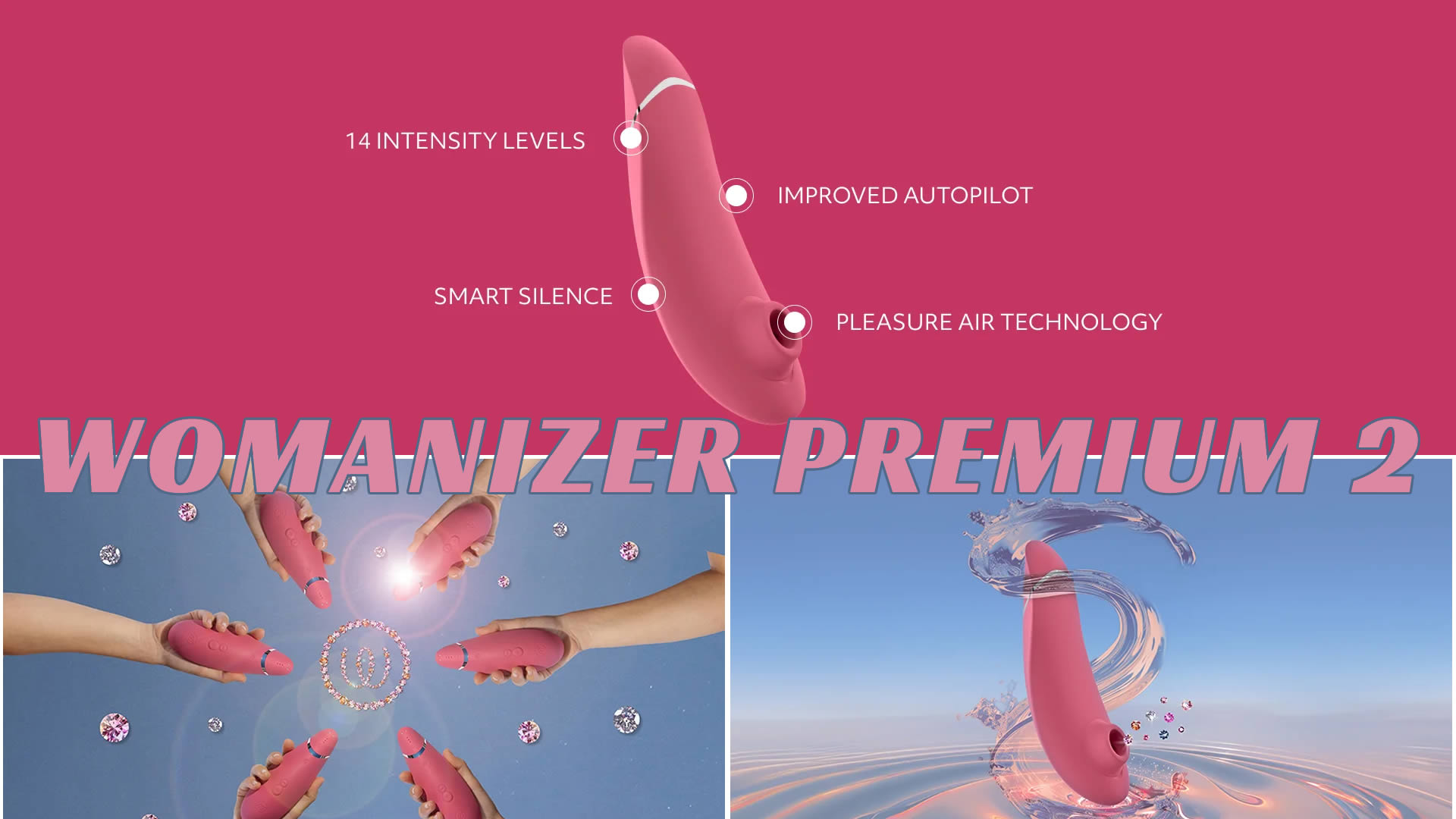 Womanizer Premium 2 Lufttryksvibrator