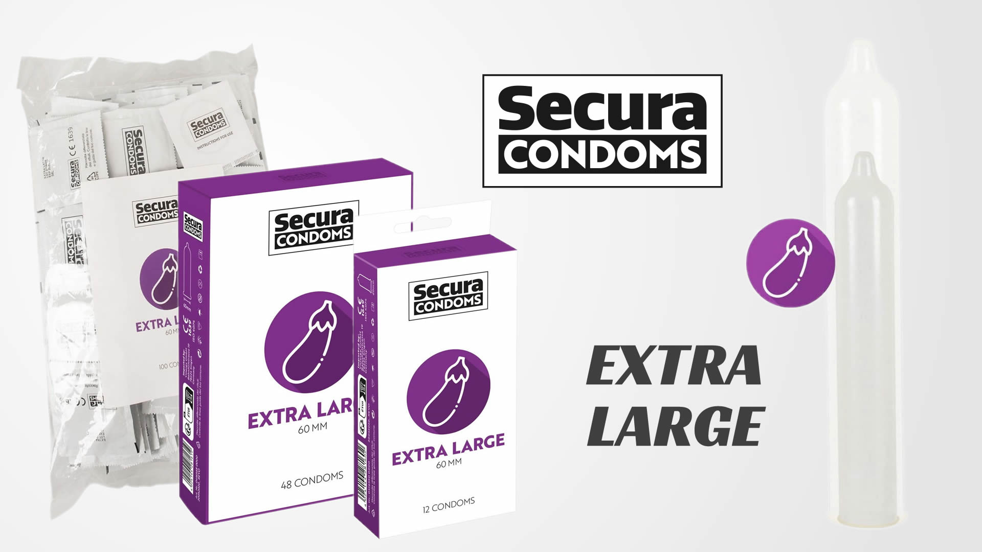 Secura XL ekstra store kondomer