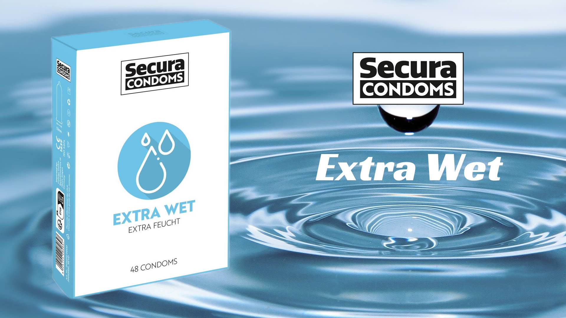 Secura Extra Wet Kondom med Reservoir