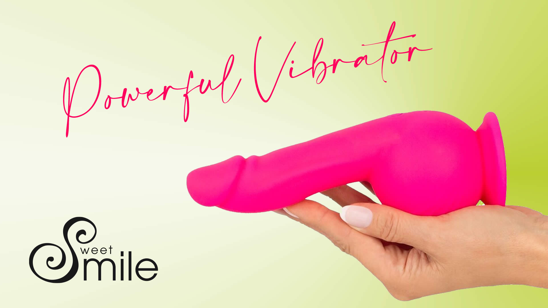 Sweet Smile Powerful Vibrator med Sugekop