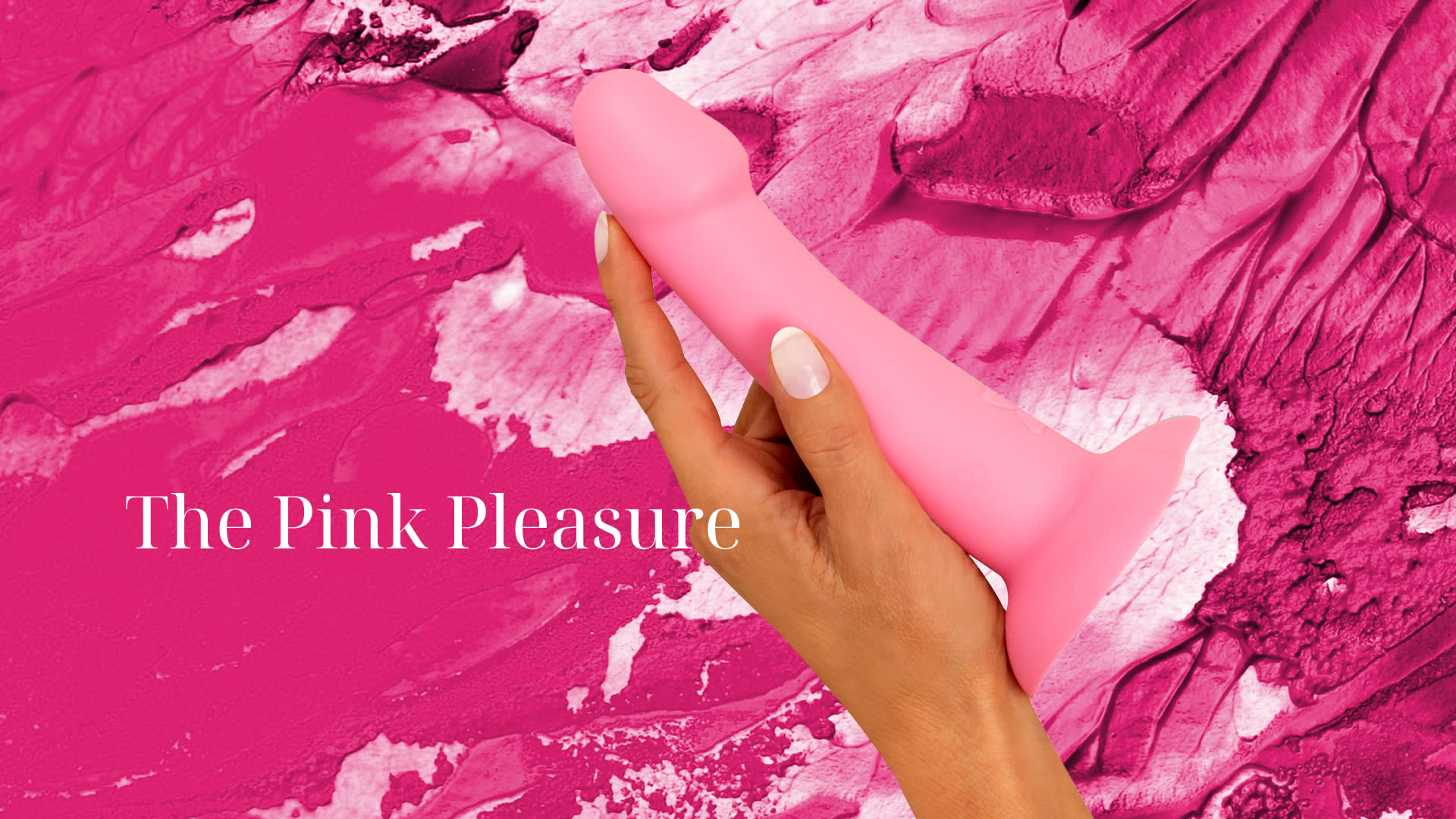 Heart Guy Pink Vibrator with Suction Base