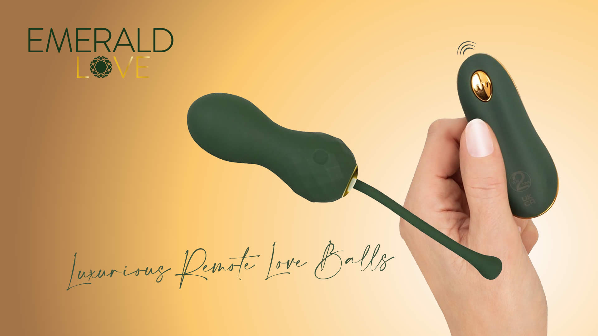 Emerald Love Luxurious Remote Love Balls