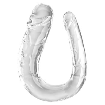 King Cock Double Troble Dildo in Transparent