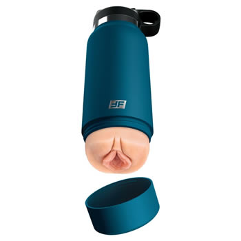 PDX Plus+ Fuck Flask Masturbator mit Trinkflaschen-Design