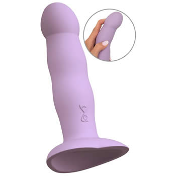 Heart Guy Purple Vibrator med Sugekop