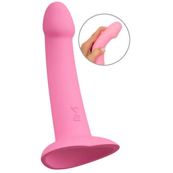 Heart Guy Pink Vibrator med Sugekop