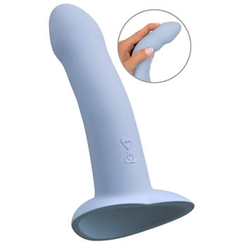 Heart Guy Blue Vibrator mit Saugfu